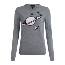 EMPORIO ARMANI/阿玛尼2018春夏女装星空图案针织衫3Z2MYE-2M1BZ图片