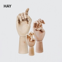 饰收纳关节可活动 木手形状首饰架手表架 Wooden 摆饰装 Hand HAY