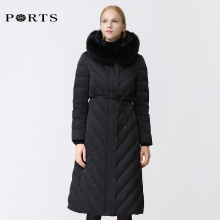PORTS宝姿2018秋冬新品女装优雅束腰连帽羽绒服ALA9U007DZP036图片