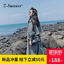 风衣女中长款2018新款秋女装韩版小个子外衣百搭港风chic休闲外套图片