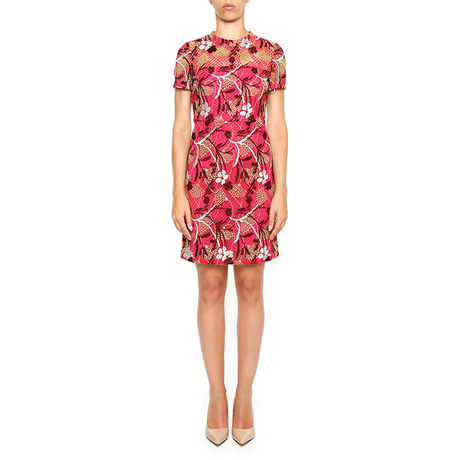 Valentino/华伦天奴 女士新款气质印花短袖修身连衣裙商品大图