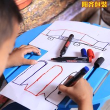 免邮 费批发优质油性单头红蓝黑色记号笔大头笔物流仓库专用笔