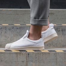 小崔运动阿迪达斯Adidas三叶草SLIP ON一脚蹬贝壳头板鞋 BY2949