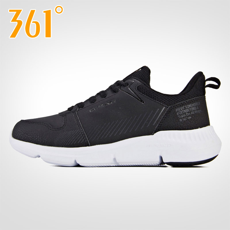 361 women's shoes, sports shoes, 2019 autumn new 361 degree genuine student leather casual shoes, lightweight running shoes for women