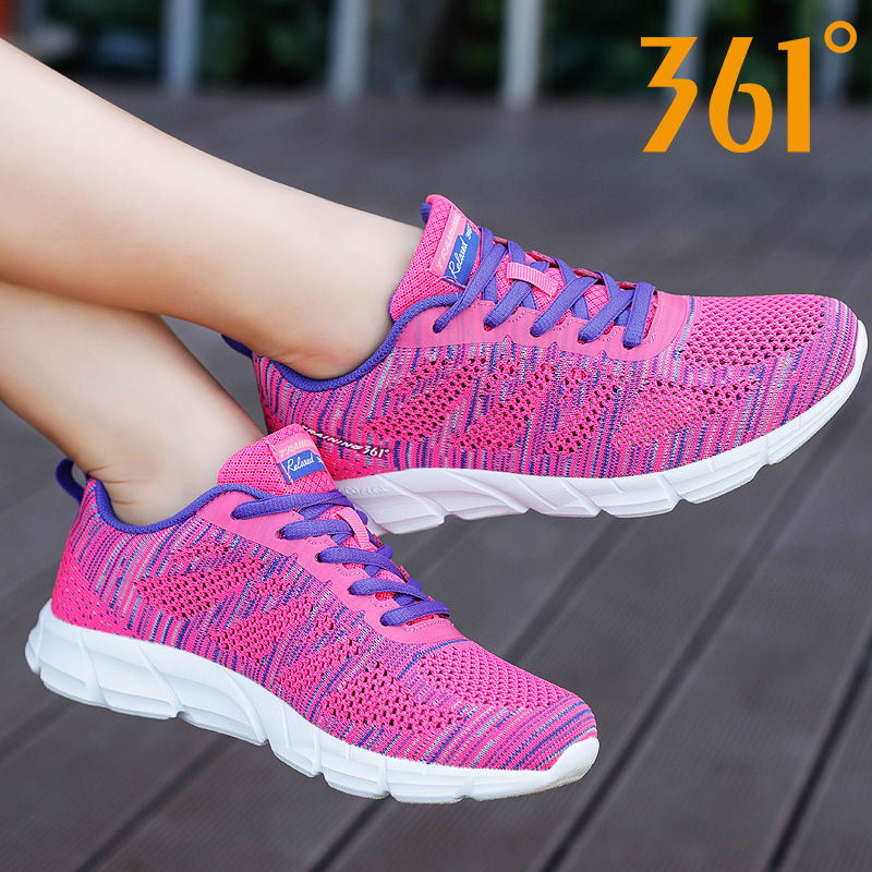 361 women's shoes, sports shoes, autumn 2019 new 361 degree genuine student mesh breathable casual trend running shoes for women