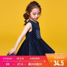 裙儿童休闲连衣裙B6319254 夏季女童无袖 kids童装 gxg