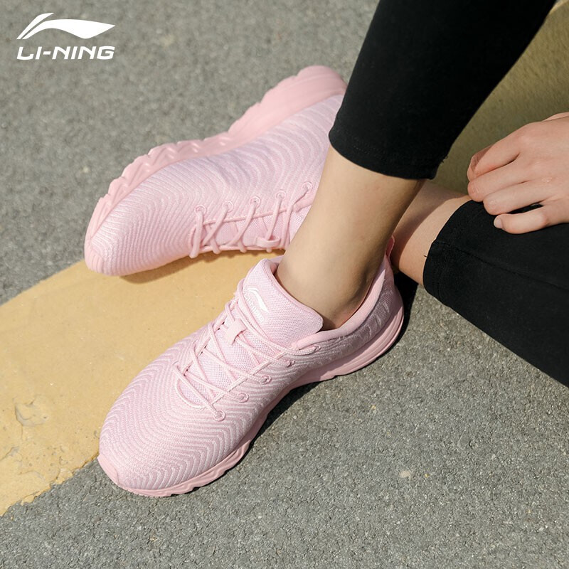 Li Ning Women's Shoes Summer Breathable Little White Shoes Women's Sports Shoes Casual Shoes Running Shoes Flagship Official Website Jogging Shoes