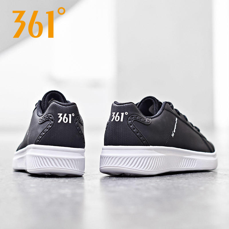 361 degree women's shoes, board shoes, women's autumn leather upper, breathable classic board shoes, Skate shoe