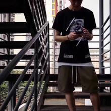斑马线短袖 高街短袖 INS 美潮 正确版本 海浪短袖 OW风格 Vicxx