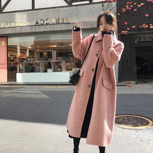 2018秋冬高冷系气质港味小个子呢子大衣赫本风毛呢外套女装中长款图片
