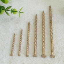 包邮 防松黄锌搓丝麻花钉托盘环纹钉螺纹地板钉龙骨钉铁钉木工钉子
