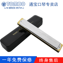 6624S 24孔高级演奏复音口琴C调加厚铜座板 通宝TOMBO专卖店