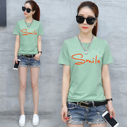 2019新款夏装少女半袖T恤上衣短袖丅恤女装初中高中学生夏天衣服