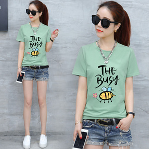 夏装少女丅恤女装短袖2019新款宽松初中高中学生t恤女生上衣小衫