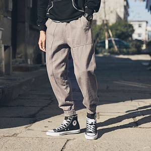 春夏季束脚裤韩版休闲裤男