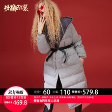 妖精的口袋Y冬季2018新款棉服女韩版中长款外套加厚过膝棉衣潮R图片