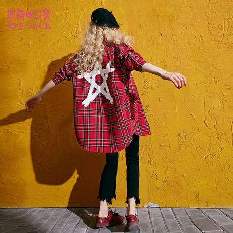 妖精的口袋旗舰店少女心攻击春装2017新款女装宽松大口袋连衣裙短商品大图
