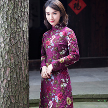 唐装女冬夹棉碎花小棉袄旗袍盘扣上衣外套中国民国风女装秋冬棉服图片