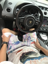 正确版 至高无上18SS水彩画渲染短裤 男女胖子休闲宽松嘻哈五分裤