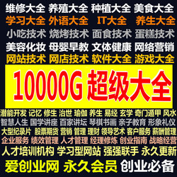 创业技术学习资料视频教程在家网赚无本挣钱偏门暴力赚钱项目大全