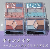 包邮 现货 井田2019年夏季限定 五色雕刻眼影19 新品 Canmake