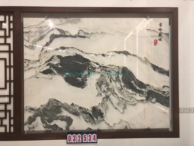 大理石电视背景墙中式官方旗舰店
