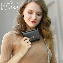 why钱包女2018新款 牛皮简约多卡位手拿短款 钱夹YY600501