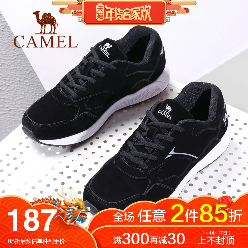 Camel Men's Shoes 2018 Autumn/Winter New Fashion Suede Sports Running Shoes Lightweight and Comfortable Sports Casual Men's Shoe Trend