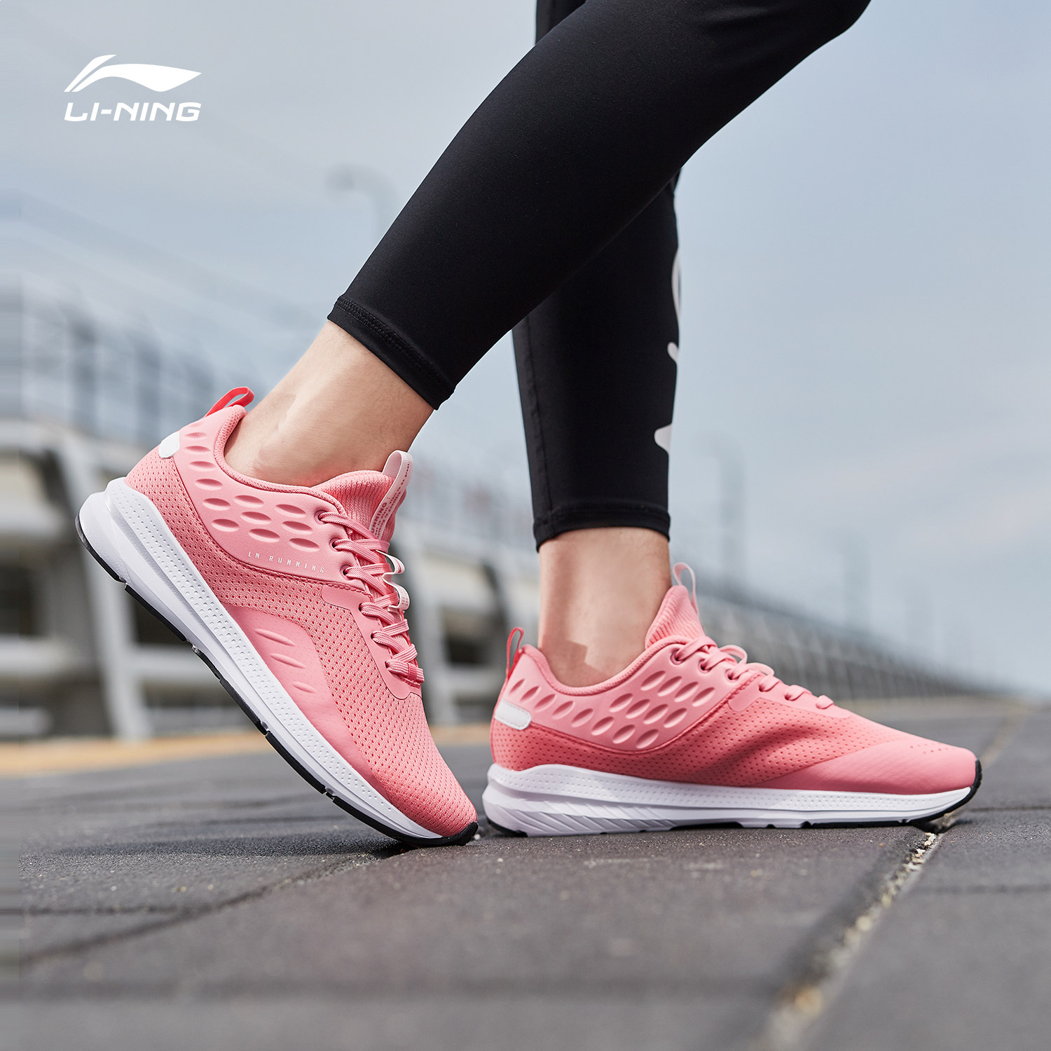 Li Ning Running Shoes Women's Shoes 2019 New Style Wind Shoes Women's Low Top Sports Shoes ARHP186