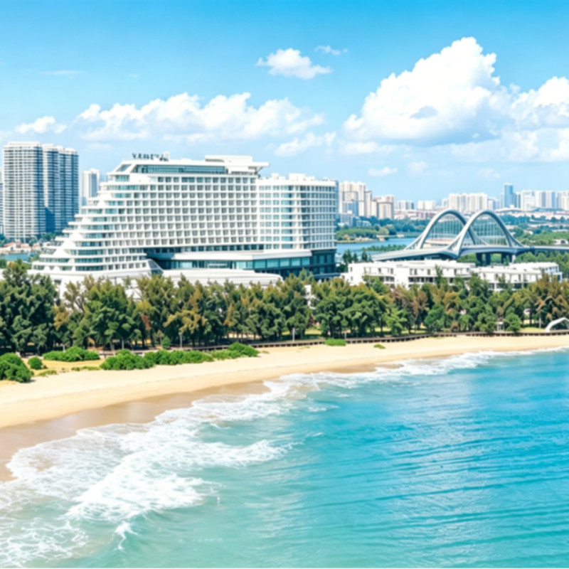 【618】北海银滩华邑度假酒店2晚可拆+旅拍+萌宠喂养互动+享积分