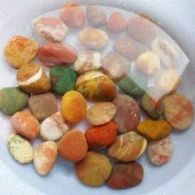 饰花瓶小石头天然原石 天然雨花石鹅卵石天然彩石原石鱼缸石子装