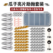 助投器飞蝇钩远投 瓜子亮片路亚饵马口白条淡水路亚瓜子仁亮片套装