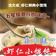 沈大成虾仁鲜肉小馄饨方便速食速冻食品 放心早餐120g(12只) 水饺