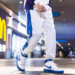 运动裤男宽松休闲裤九分裤A21P花KM公子男装森馬官方旗舰店铺官网