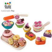 进口PlanToys5697甜点面团点心工具套装儿童过家家厨玩具幼儿园