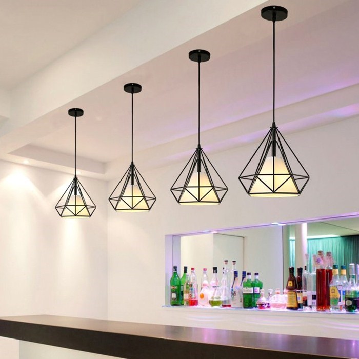 酒吧吧台咖啡屋创意个姓吊灯酒店休闲区吊灯简约LED美式餐厅吊灯