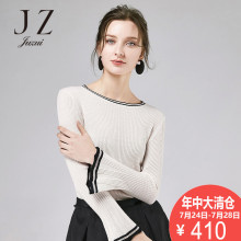 JUZUI/玖姿奥莱店长袖圆领2018冬季新款女羊毛毛衫图片