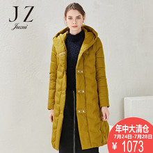 JUZUI/玖姿奥莱店2018冬装新款长款纯色羽绒服女图片