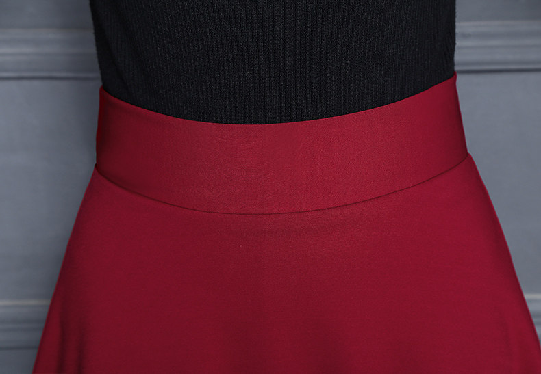 蛋糕半身裙水兵舞舞蹈大码跳舞裙红色短裙演出