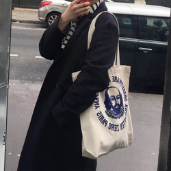 帆布包女手提单肩2018新款斜挎袋包包韩版大学生上课背的包大容量