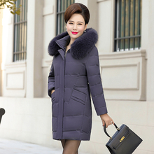 官方新正波司登清仓正品 羽绒服女F3 加厚中长款 妈妈装 2018冬季新款