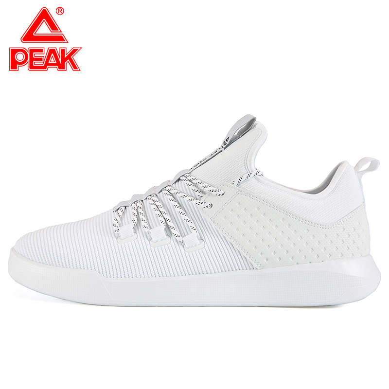 PEAK white board shoes men's mesh casual shoes Peak light low top men's shoes street trend Student activism shoes