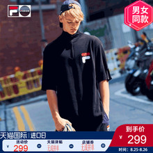 FILA X D-ANTIDOTE斐乐男女同款2019夏季时尚运动高领长款编织衫