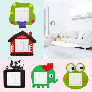 居家开关贴欧式可爱墙贴卡通墙壁插座装饰保护套开关套开关贴纸