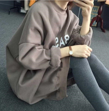 女装秋装2018新款外套女冬季宽松中长款加厚加绒卫衣女韩版潮学生图片