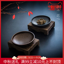 饰茶室摆件新中式复古潮流多功能办公室 创意复古守狙袒腋卓吞装