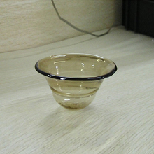 碗碟子铁艺精油香薰炉配件玻璃碗托盘茶色棕灰色加热可干烧不开裂