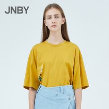 商场同款 江南布衣2019夏季新品 JNBY 休闲印花T恤女5J4610190