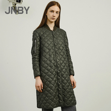 商场同款JNBY/江南布衣2018冬新品中长款羽绒服外套女装5I8702580图片