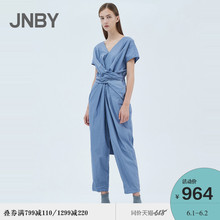 【商场同款】JNBY/江南布衣2019夏新品V领系带连体裤女5J4340530
